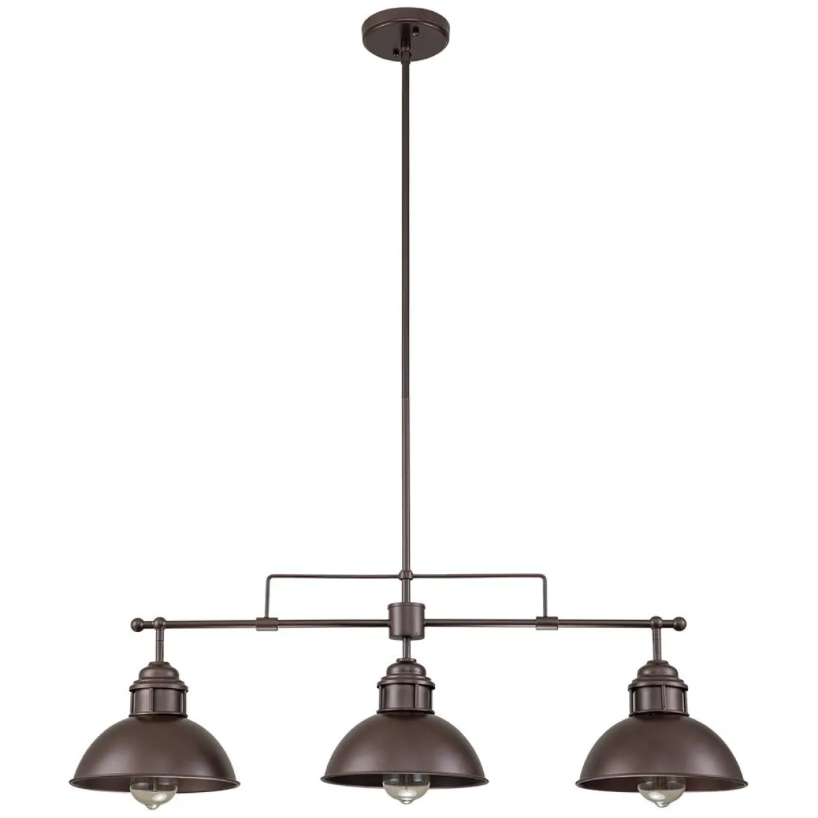 Modern Farmhouse 3-light Island Pot Lid Dome Pendant