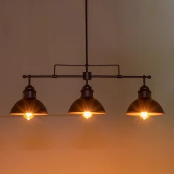 Modern Farmhouse 3-light Island Pot Lid Dome Pendant