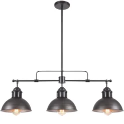 Modern Farmhouse 3-light Island Pot Lid Dome Pendant