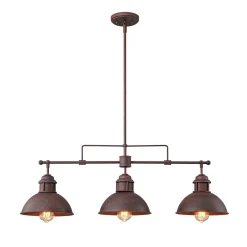 Modern Farmhouse 3-light Island Pot Lid Dome Pendant