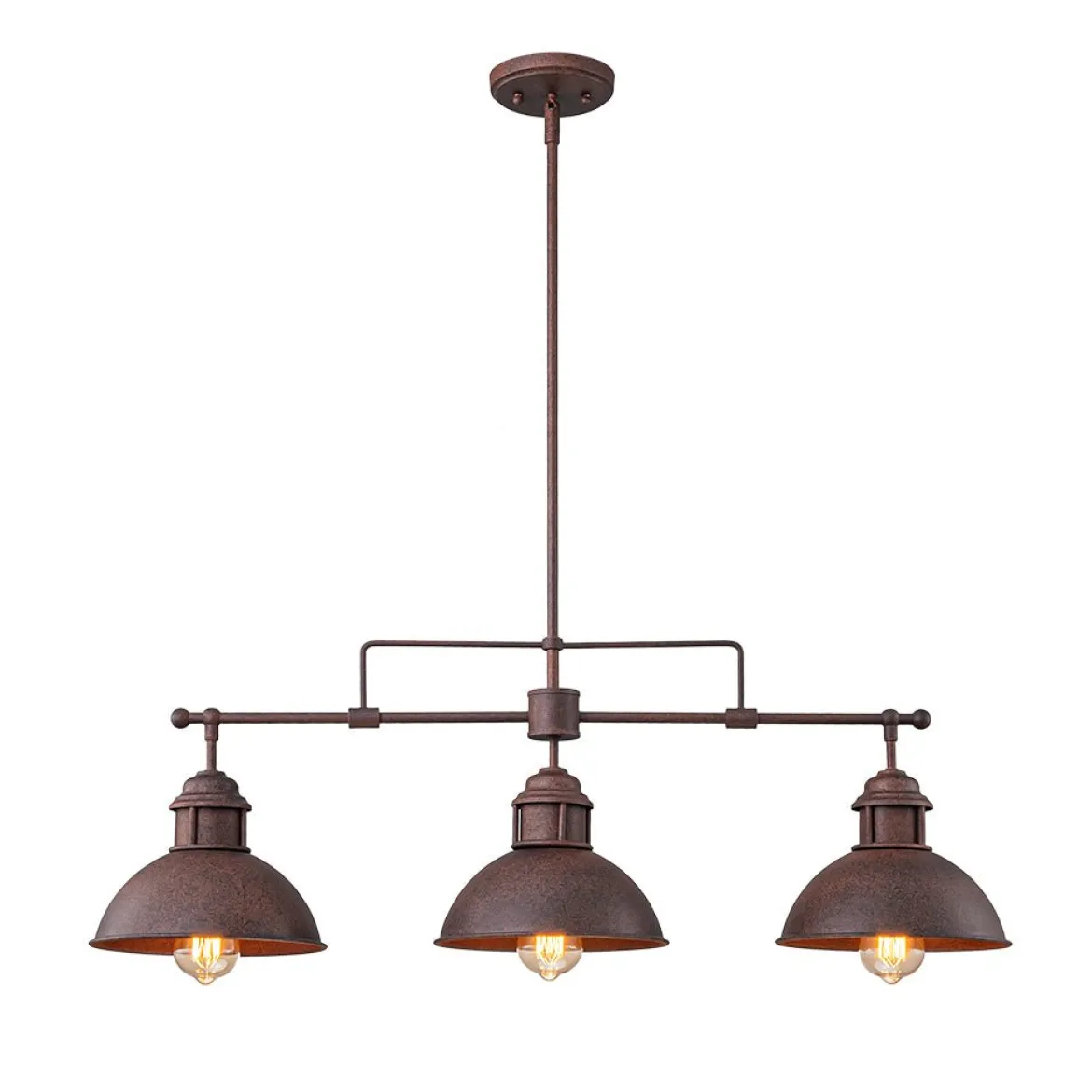 Modern Farmhouse 3-light Island Pot Lid Dome Pendant