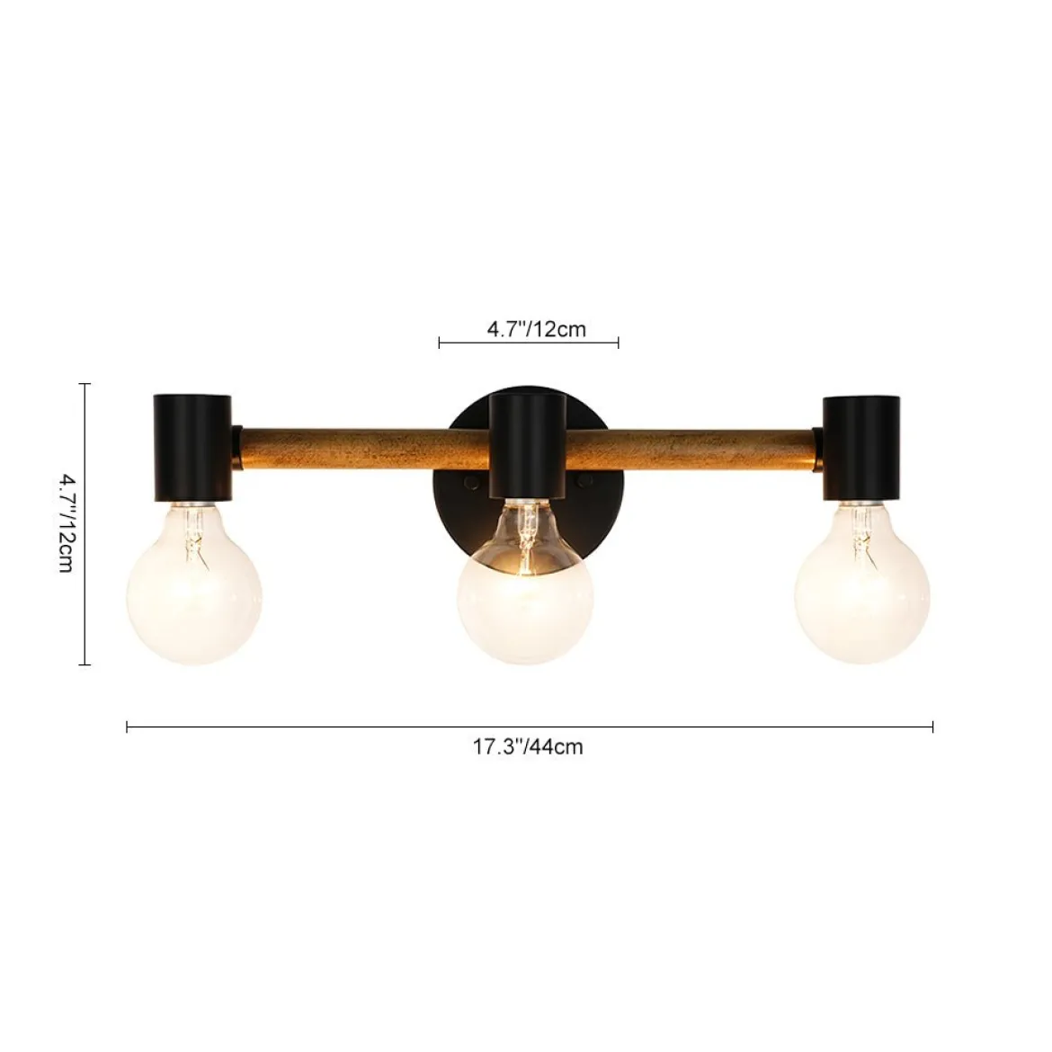 Modern Farmhouse 3-Light Vanity Wall Sconce
