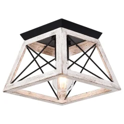 Modern Farmhouse Square Flush Mount Light