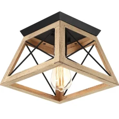 Modern Farmhouse Square Flush Mount Light