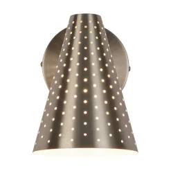 Modern Funky 1-Light Starry Pinhole Cone Wall Sconce