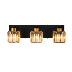 Modern Glam Crystal Bathroom Vanity Wall Lamp