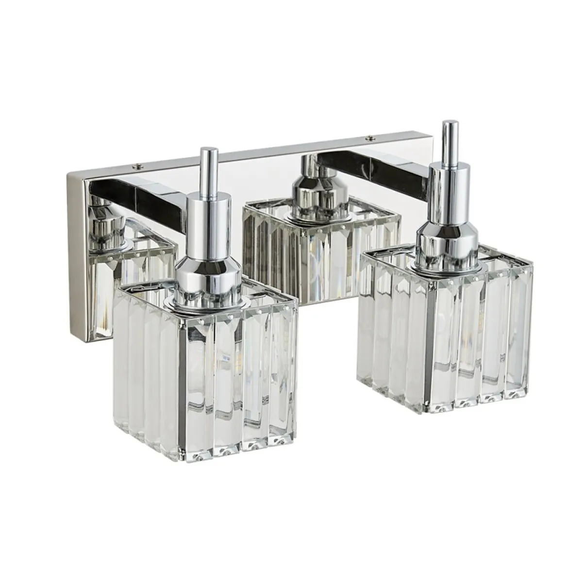 Modern Glam Crystal Bathroom Vanity Light