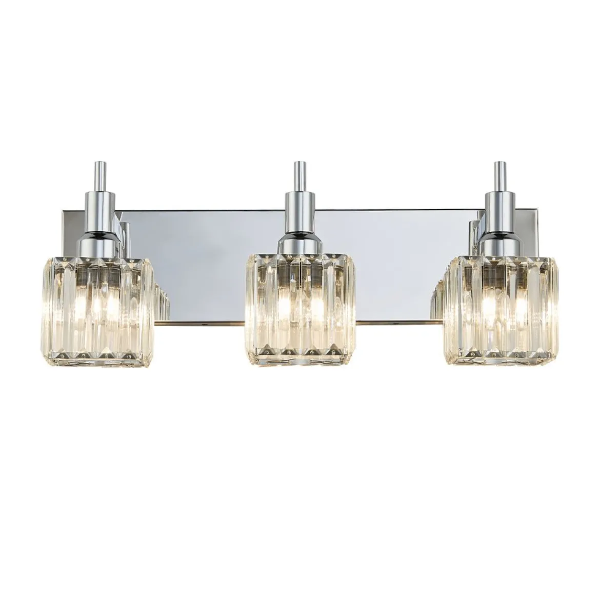 Modern Glam Crystal Bathroom Vanity Light