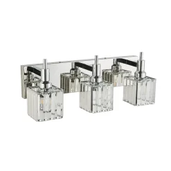 Modern Glam Crystal Bathroom Vanity Light