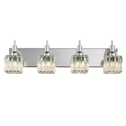 Modern Glam Crystal Bathroom Vanity Light