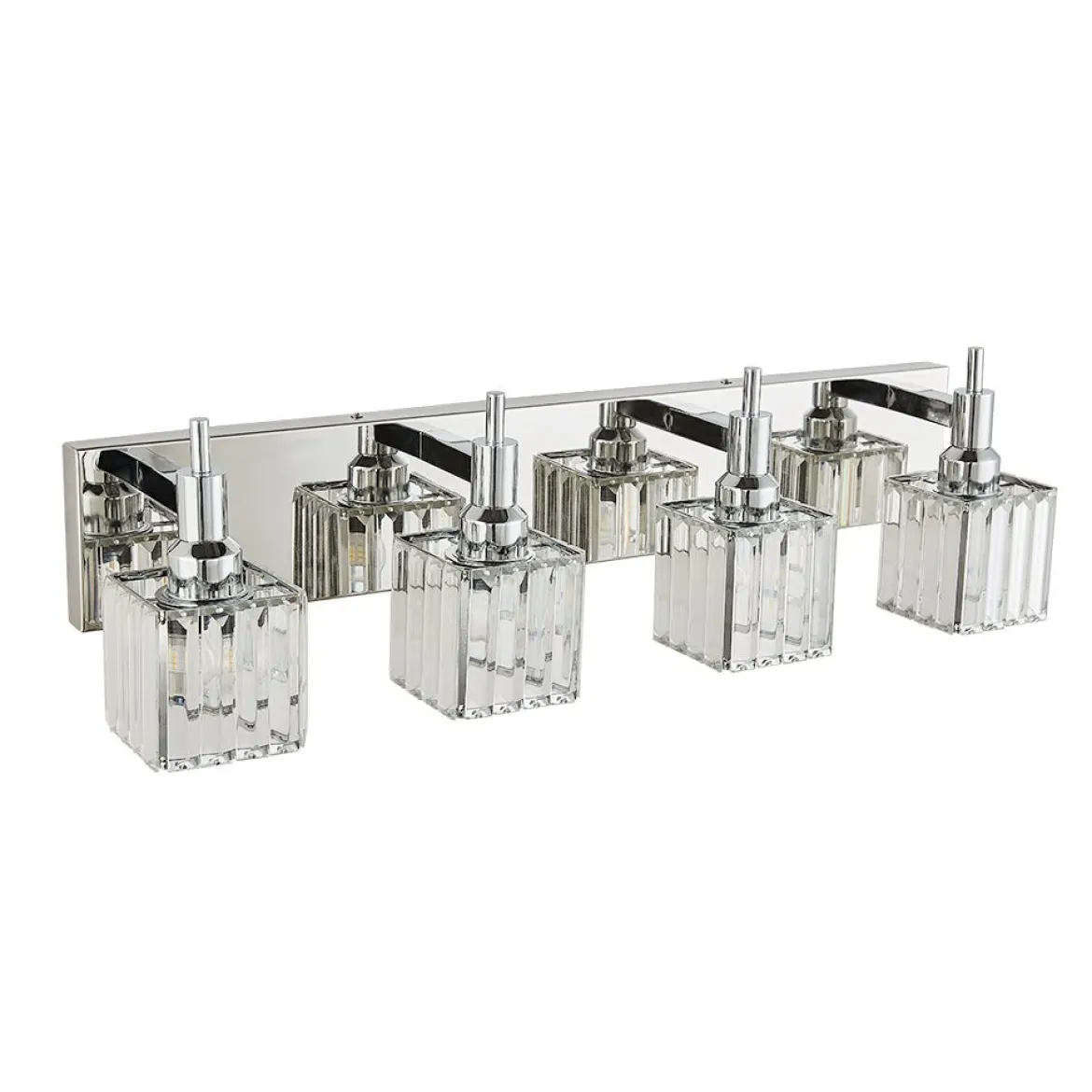 Modern Glam Crystal Bathroom Vanity Light
