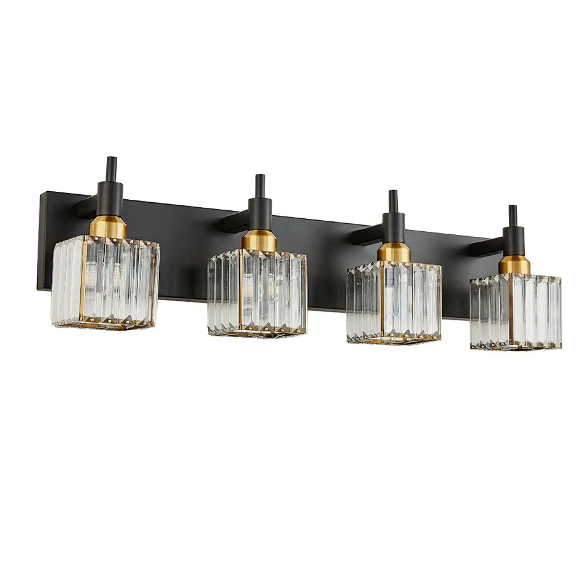 Modern Glam Crystal Bathroom Vanity Light
