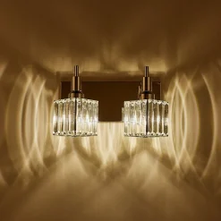Modern Glam Crystal Bathroom Vanity Light