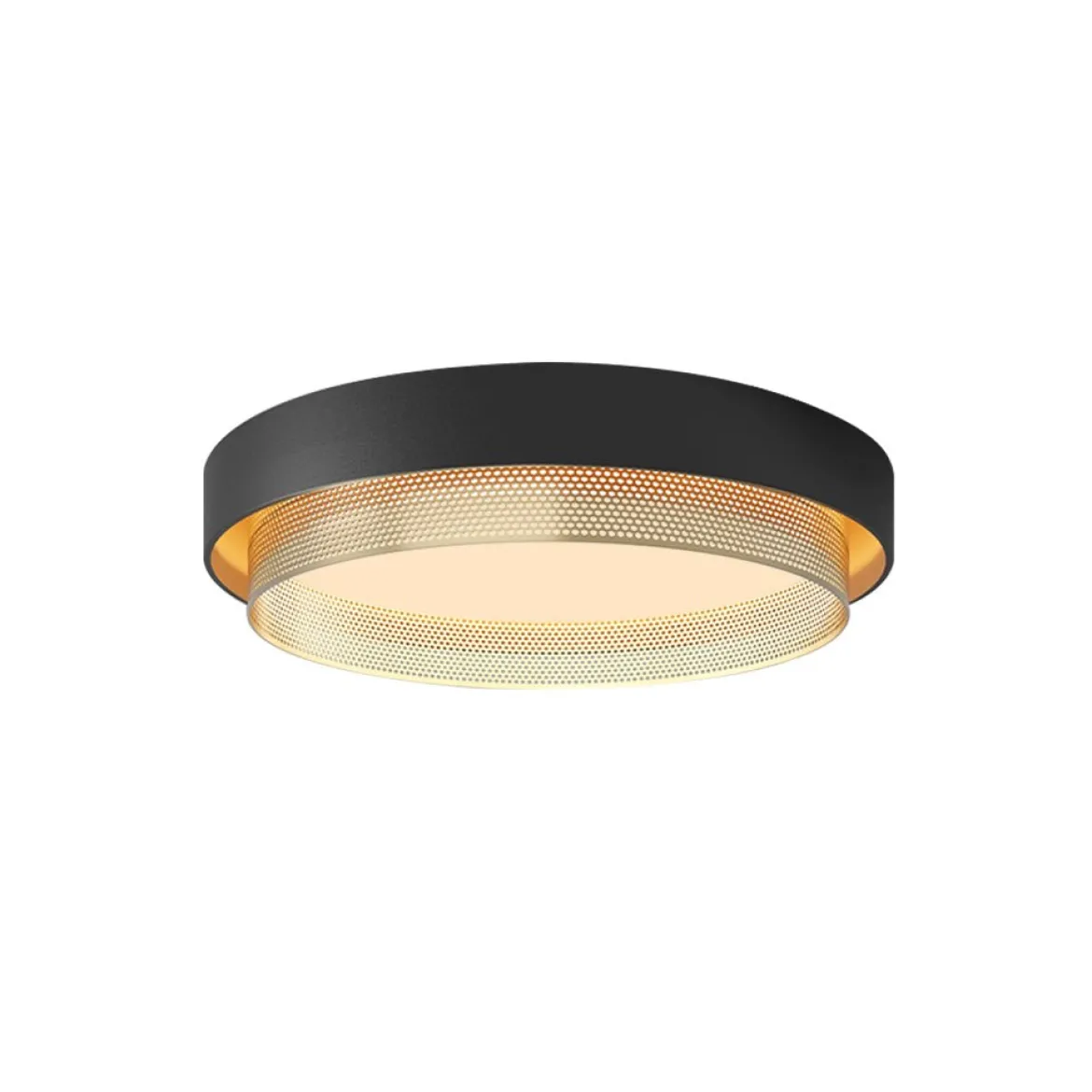 Modern LED Iron Mesh Circular Flush Mount Light