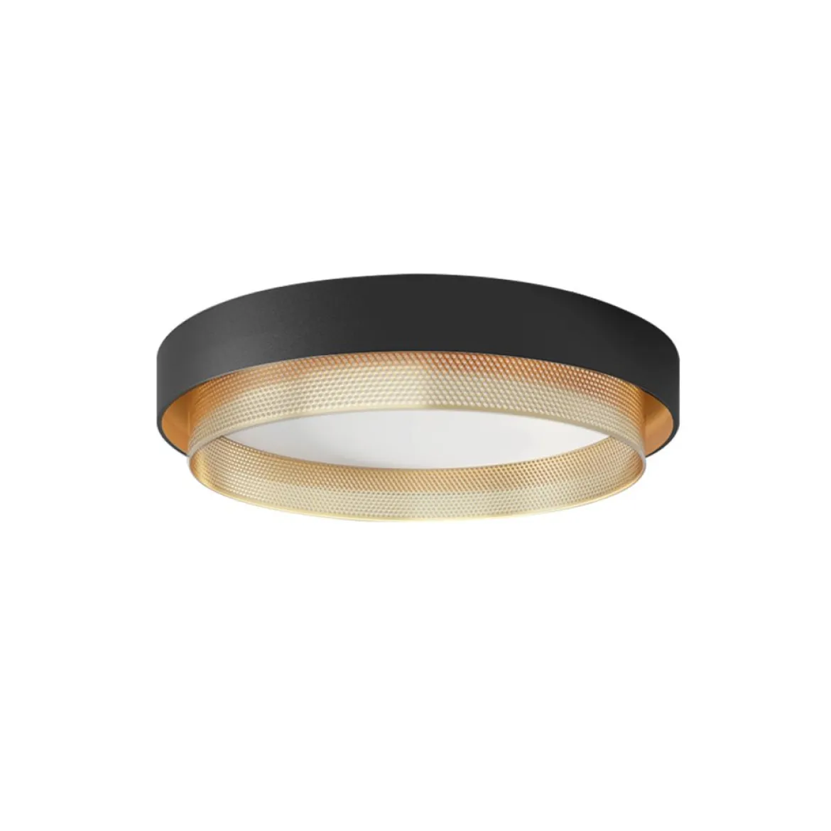 Modern LED Iron Mesh Circular Flush Mount Light
