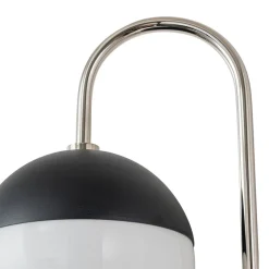 Modern 2-Light Double Goose Arm Globe Wall Sconce