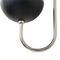 Modern 2-Light Double Goose Arm Globe Wall Sconce