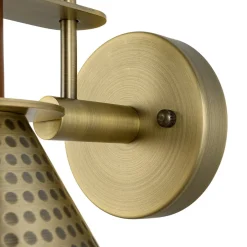 Modern 1-Light Hammered Iron Conical Wall Sconce