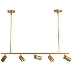 Modern 5-light Island Linear Track Light