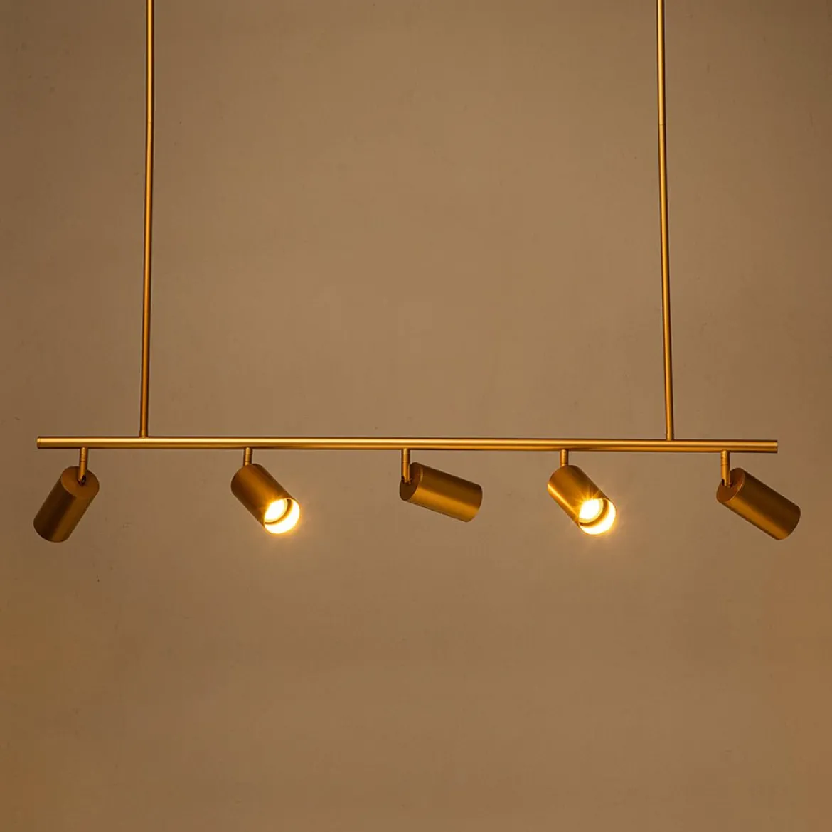 Modern 5-light Island Linear Track Light