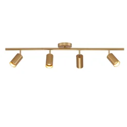 Modern 4-Light Linear Semi Flush Track Light
