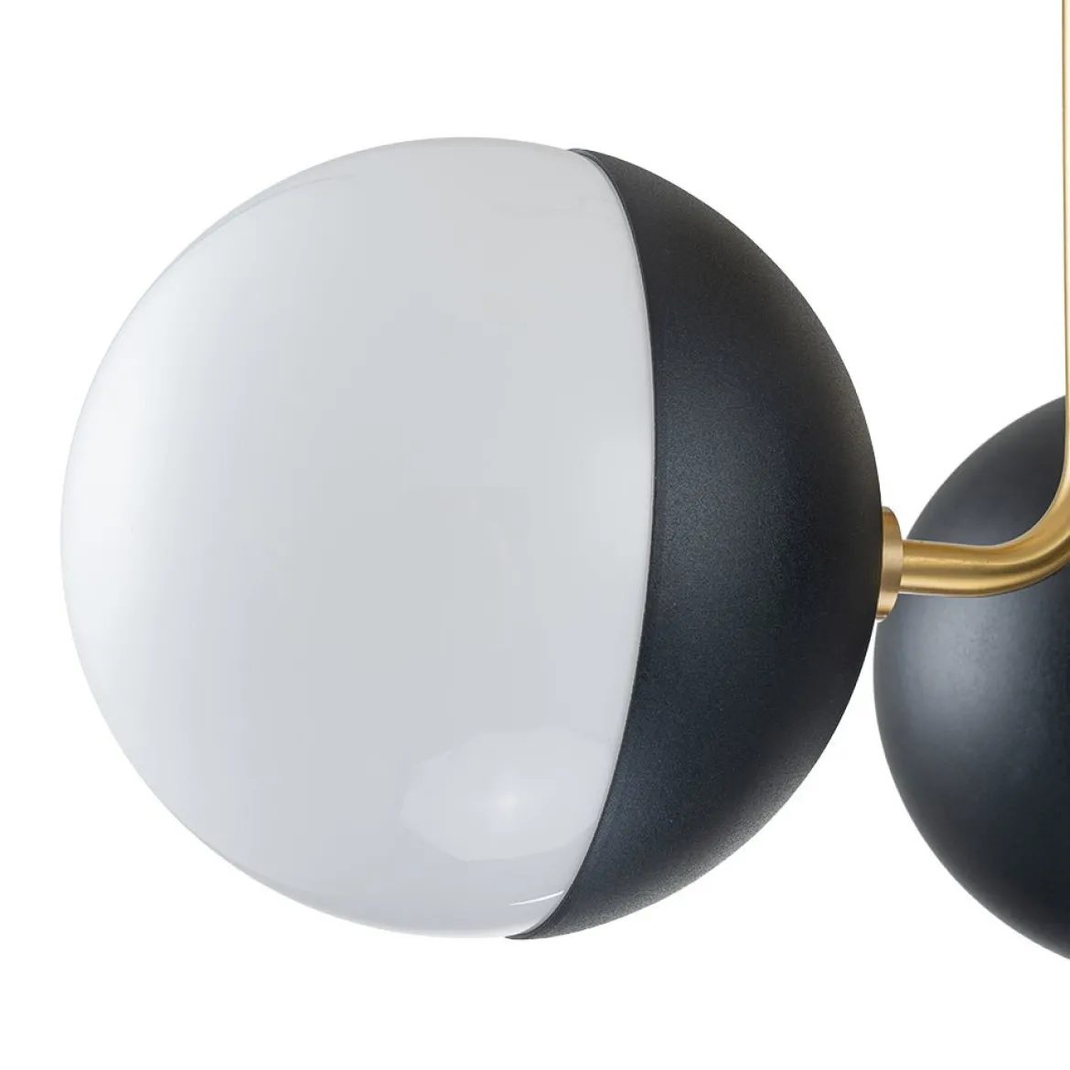 Modern 3-Light Milky Glass Globe Ceiling Light