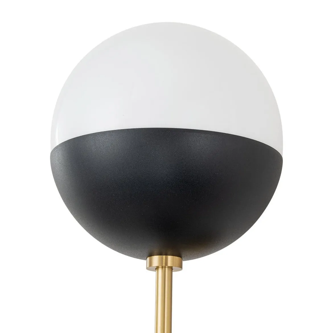 Modern 2-Light Opal Glass Globe Wall Sconce
