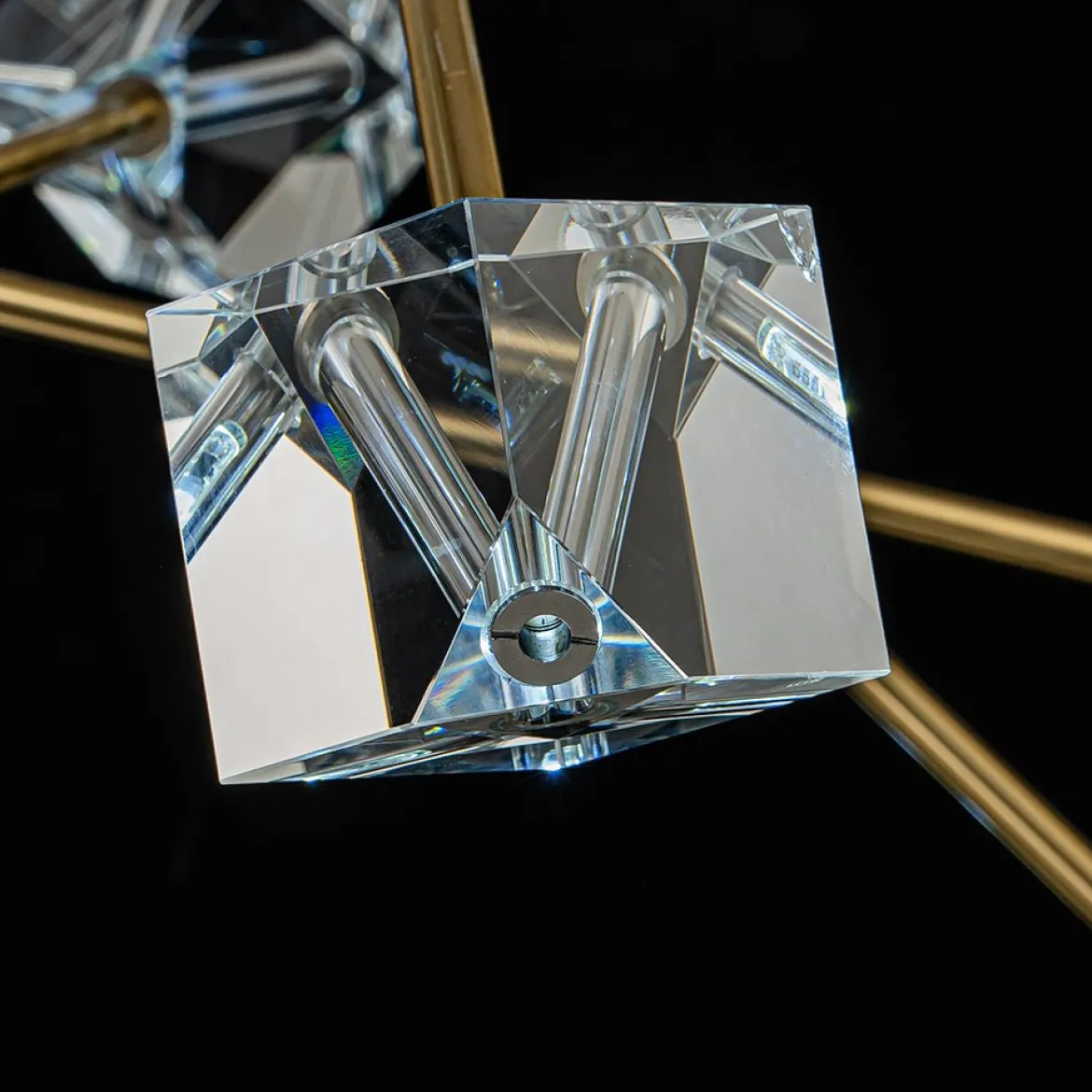 Modern Mid-century Glam Branch Crystal Sputnik Chandelier