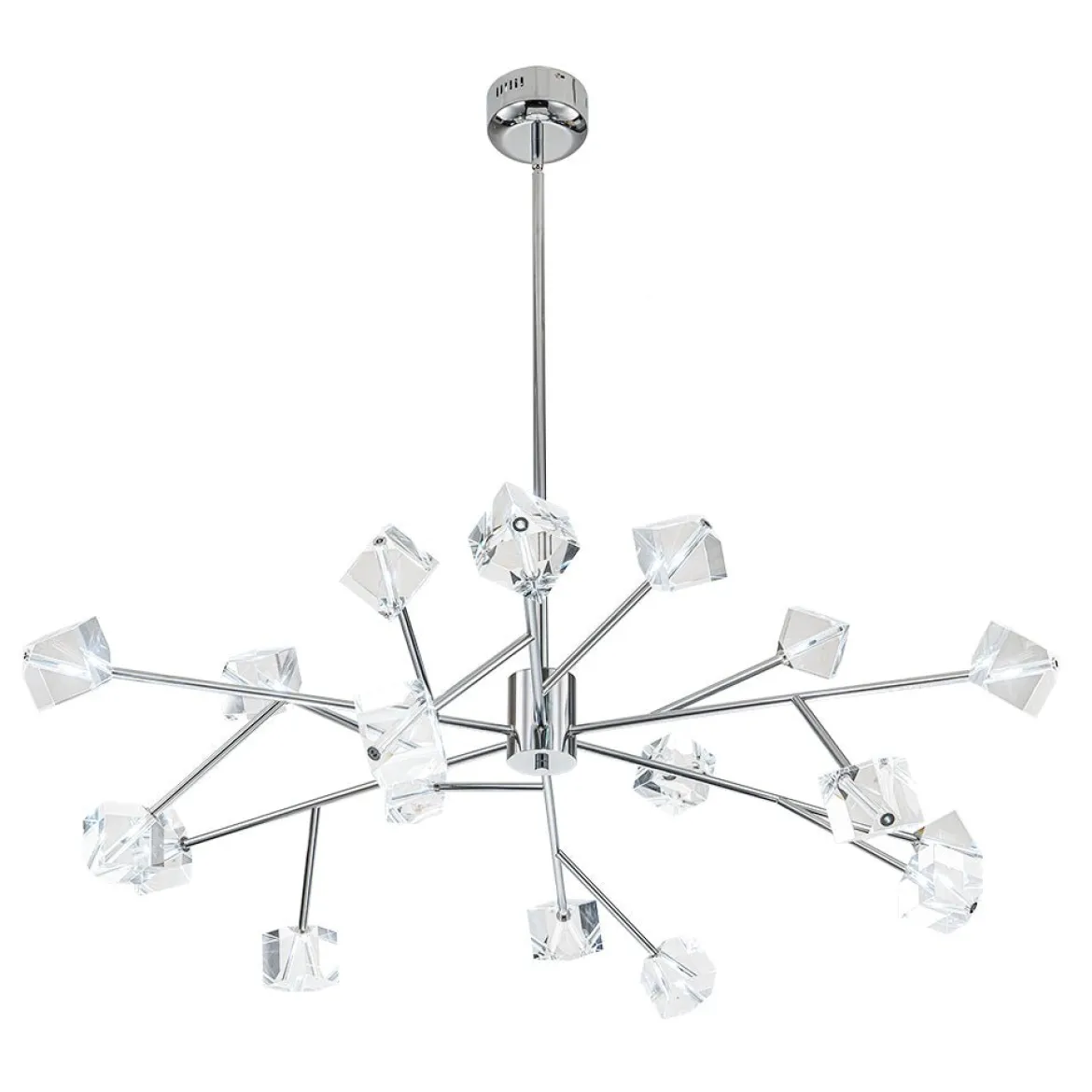 Modern Mid-century Glam Branch Crystal Sputnik Chandelier