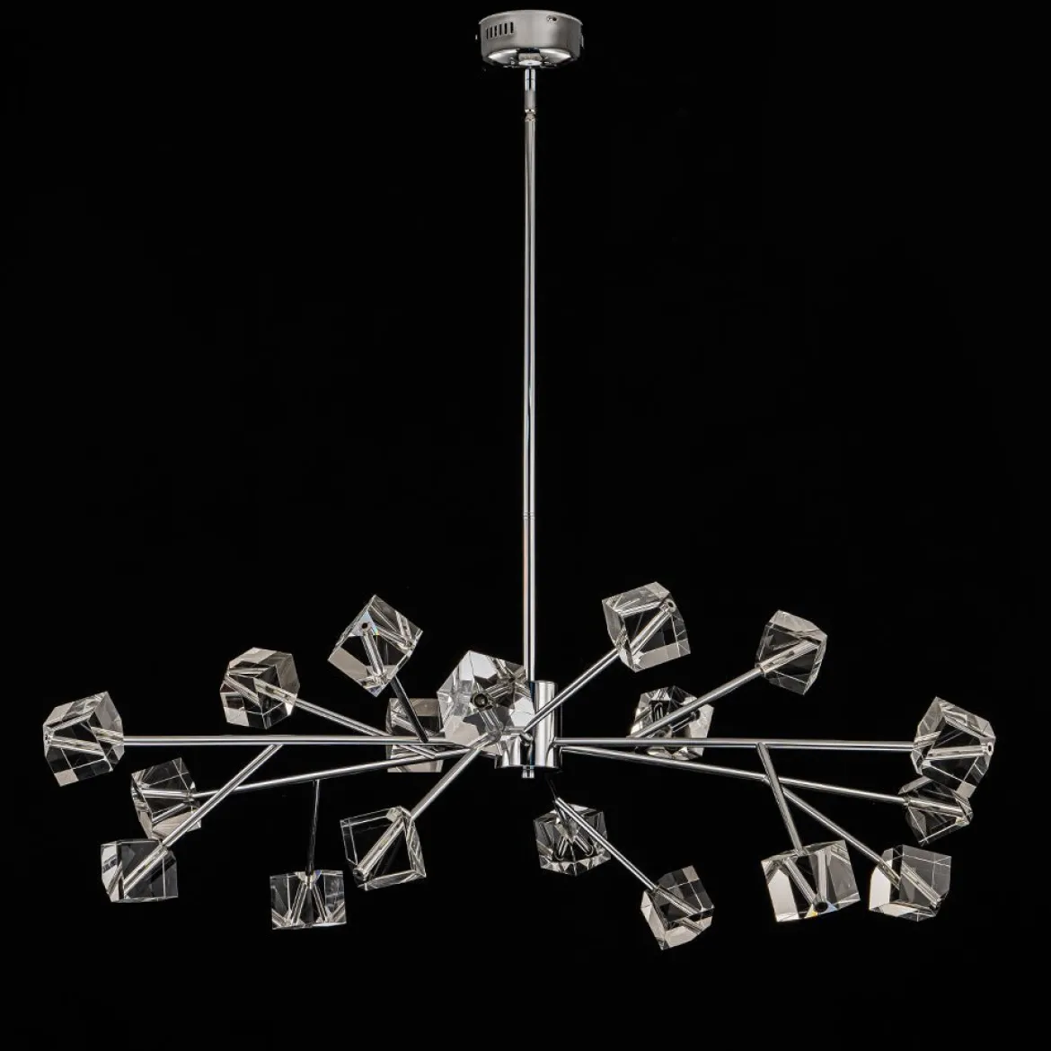 Modern Mid-century Glam Branch Crystal Sputnik Chandelier