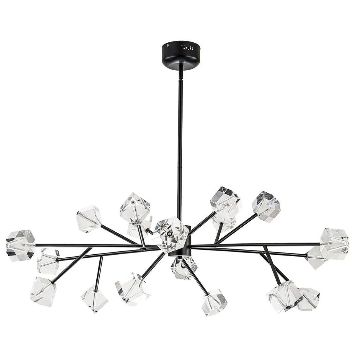 Modern Mid-century Glam Branch Crystal Sputnik Chandelier