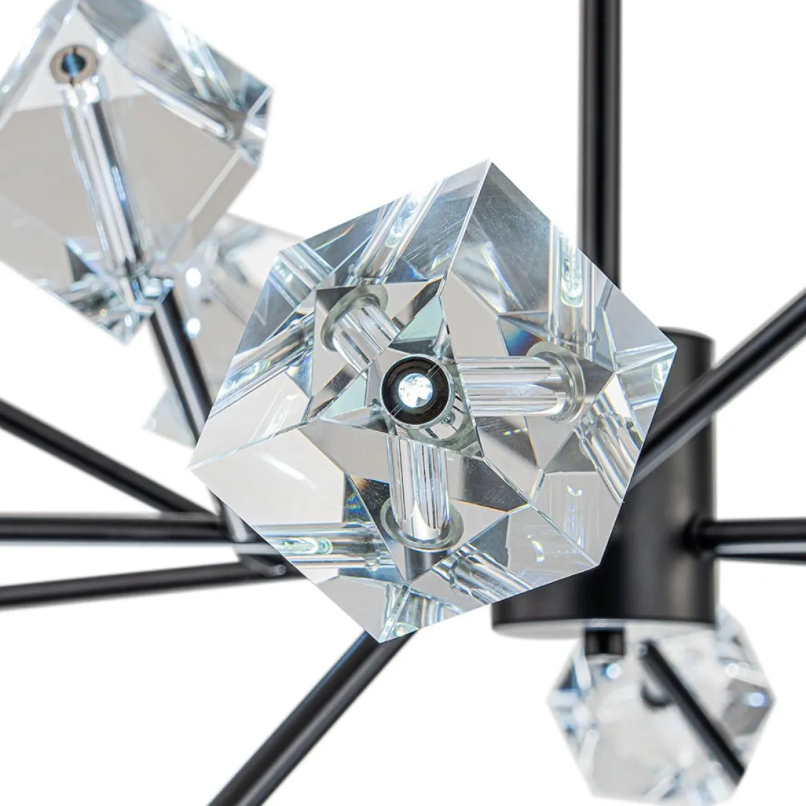 Modern Mid-century Glam Branch Crystal Sputnik Chandelier