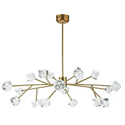 Modern Mid-century Glam Branch Crystal Sputnik Chandelier