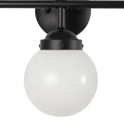 Modern Shine Opal Glass Globe Bathroom Vanity Wall Light