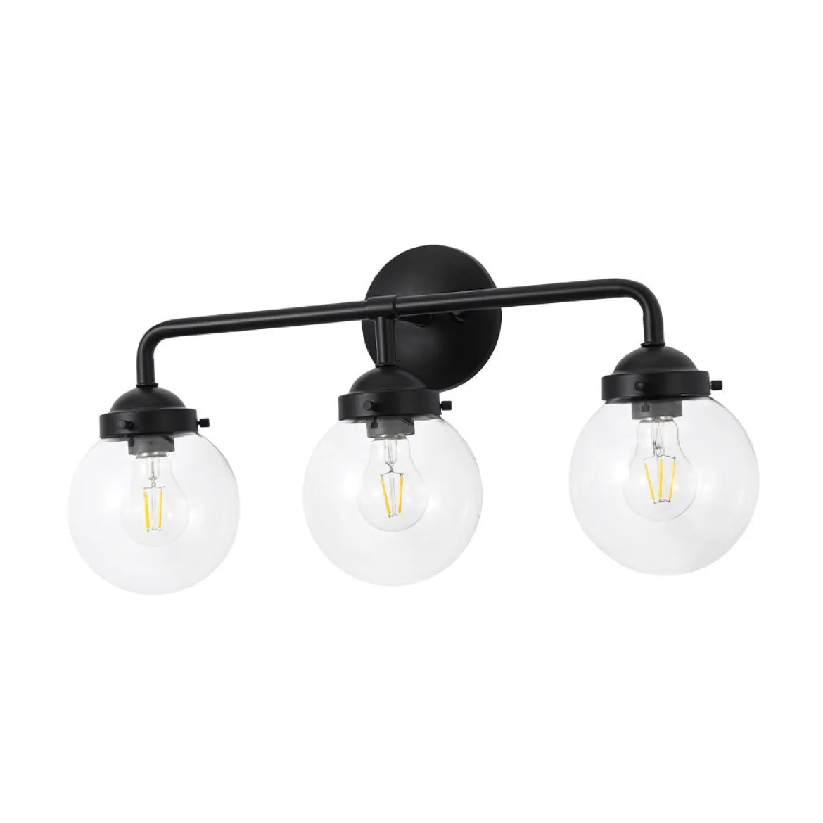 Modern Shine Opal Glass Globe Bathroom Vanity Wall Light