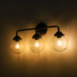 Modern Shine Opal Glass Globe Bathroom Vanity Wall Light