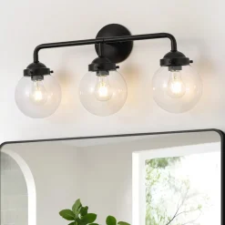 Modern Shine Opal Glass Globe Bathroom Vanity Wall Light