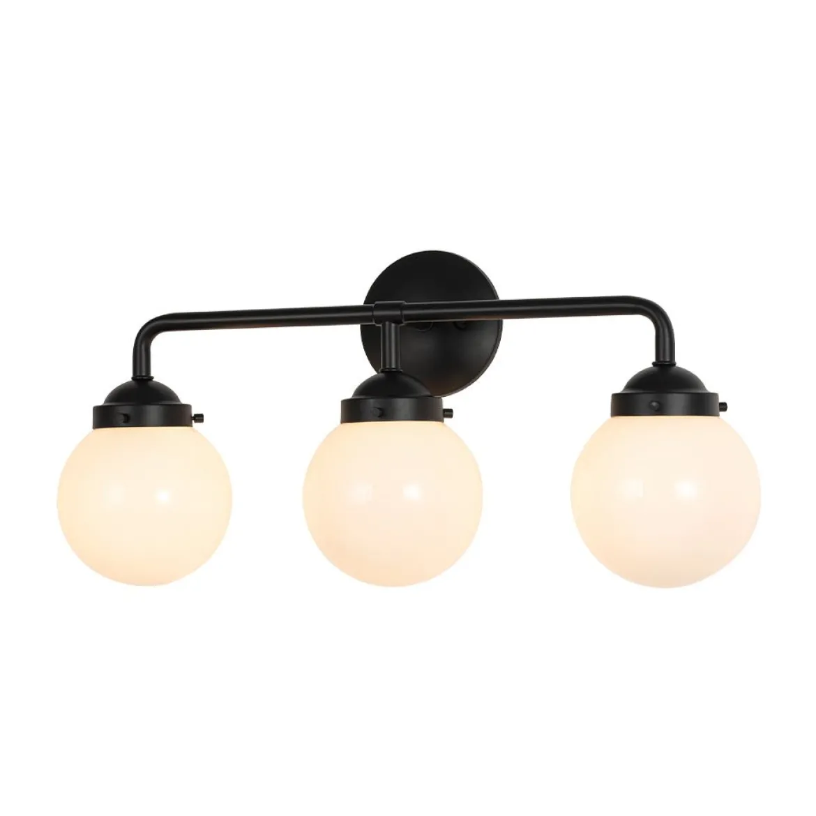 Modern Shine Opal Glass Globe Bathroom Vanity Wall Light