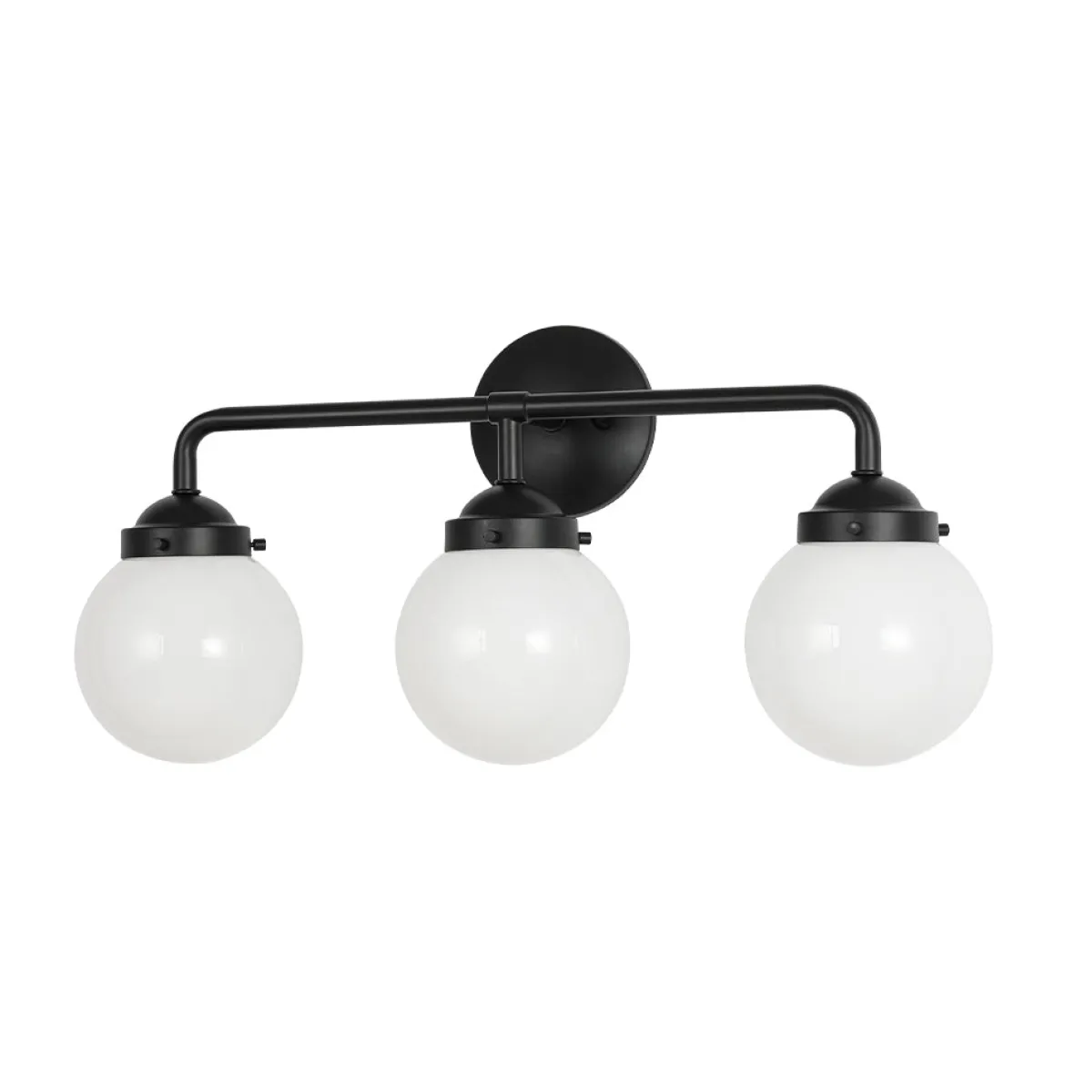 Modern Shine Opal Glass Globe Bathroom Vanity Wall Light