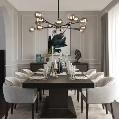 Modern Sputnik Branching Bubble Chandelier
