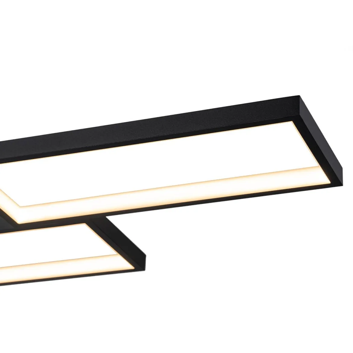 (OpenBox) Black 4-light Rectangular Dimmable LED Kitchen Island Pendant