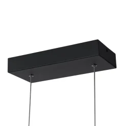 (OpenBox) Black 4-light Rectangular Dimmable LED Kitchen Island Pendant
