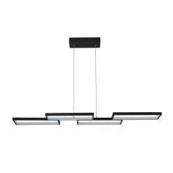 (OpenBox) Black 4-light Rectangular Dimmable LED Kitchen Island Pendant