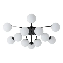 (OpenBox) Blossom 12-Light Opal Glass Bubble Semi Flush Chandelier