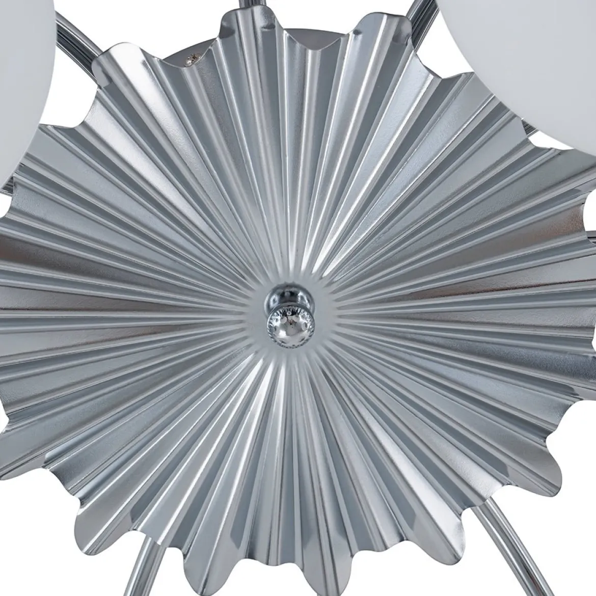 (OpenBox) Blossom 12-Light Opal Glass Bubble Semi Flush Chandelier