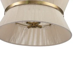 (OpenBox) Boho 2-Tier Woven Thread Tapered Drum Pendant Light