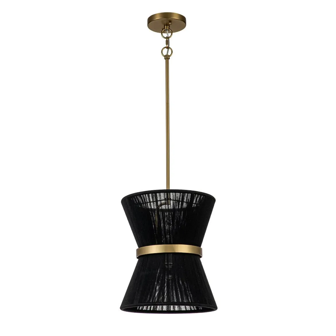 (OpenBox) Boho 2-Tier Woven Thread Tapered Drum Pendant Light