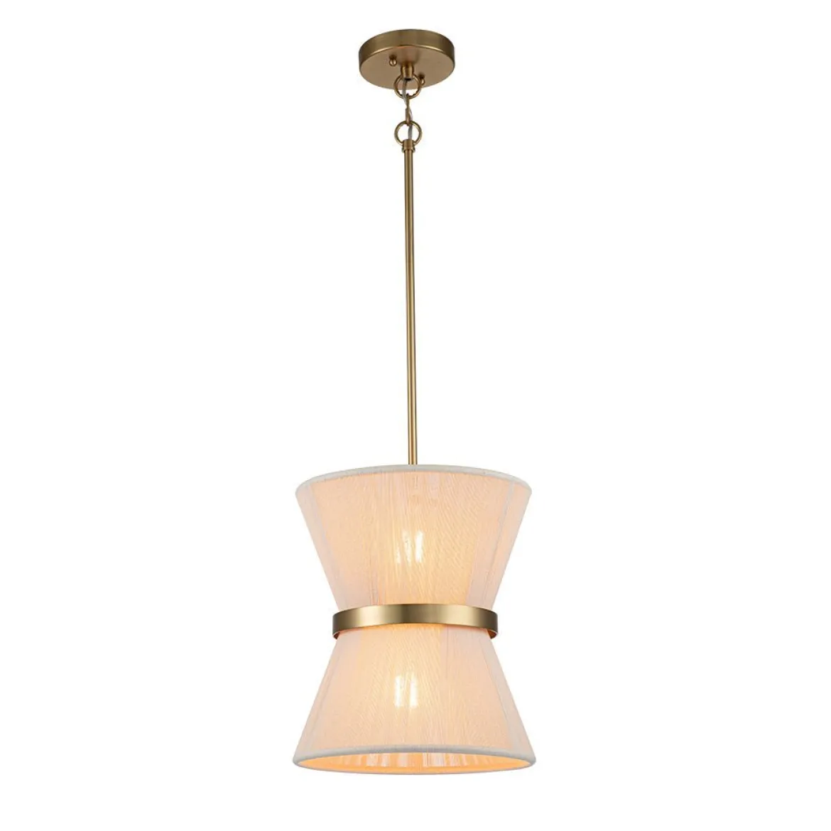 (OpenBox) Boho 2-Tier Woven Thread Tapered Drum Pendant Light