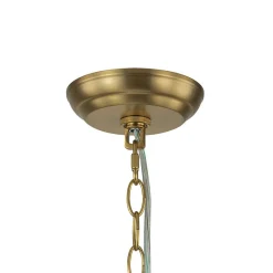 (OpenBox) Brass Cluster Sculpture Texture Glass Globe Bubble Chandelier