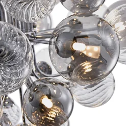 (OpenBox) Cluster Glass Globe Bubble Chandelier 23.6
